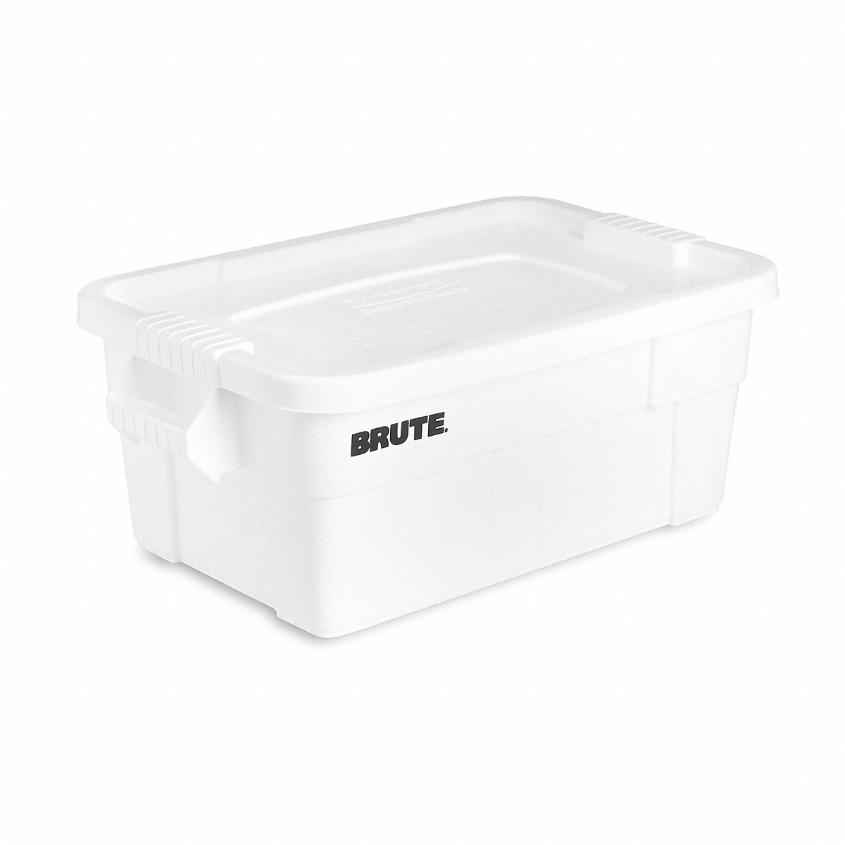 Rubbermaid Commercial Products Storage Tote, White, Solid, Plastic (FG9S3000WHT)