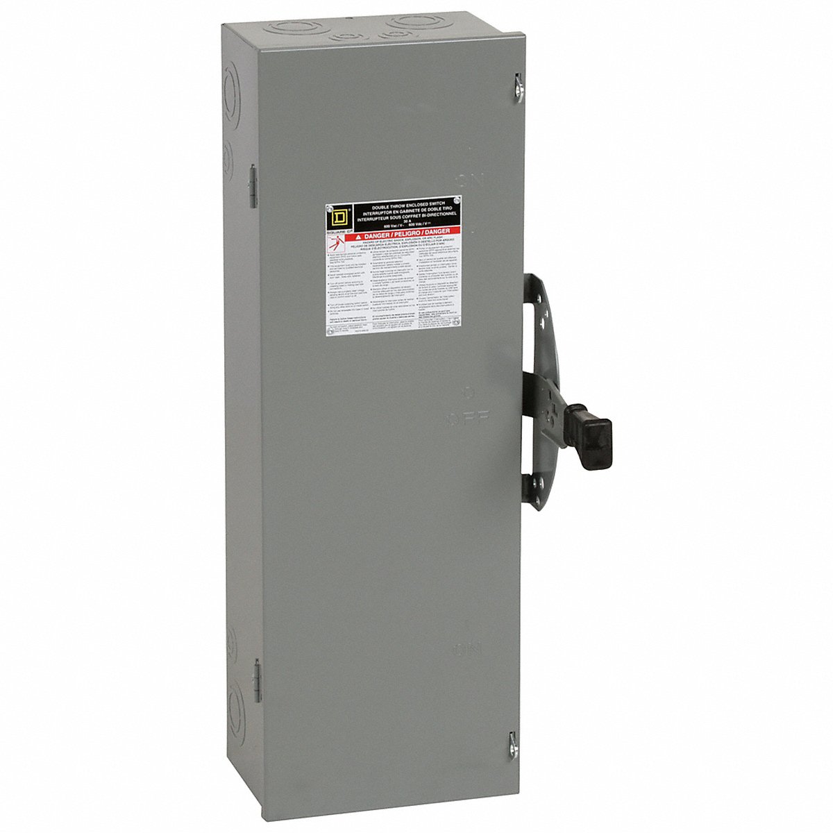 Square D Safety Switch, Non-Fusible, 30 A, Steel (DTU321)