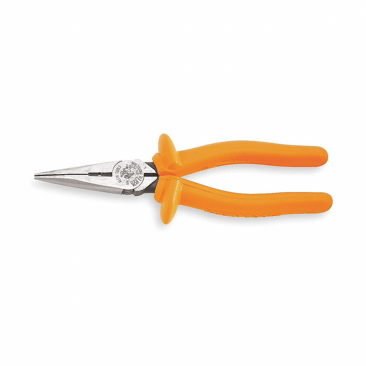 Klein Tools Needle Nose Plier, 8-7/8" L, Smooth, 8" (D203-8N-INS)