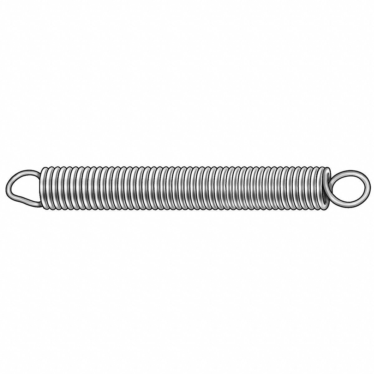 Extension Spring 302 Stainless Steel PK3 (1NBR1)
