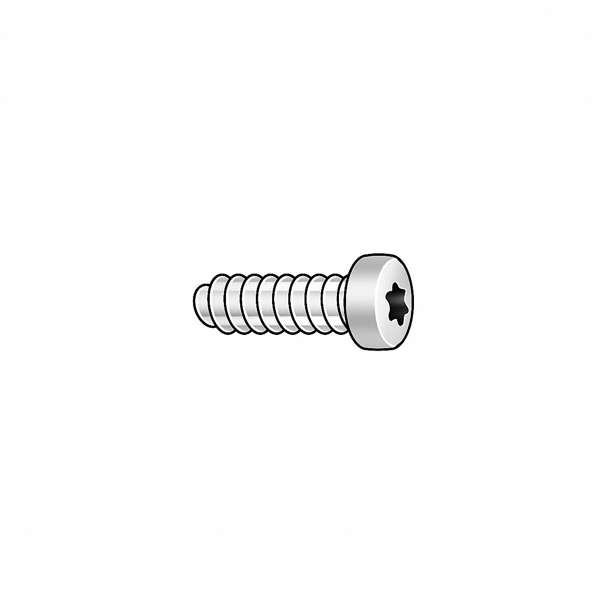 Thread Rolling Screw M 2.5 Pan 5 mm L PK25 (1PY16)
