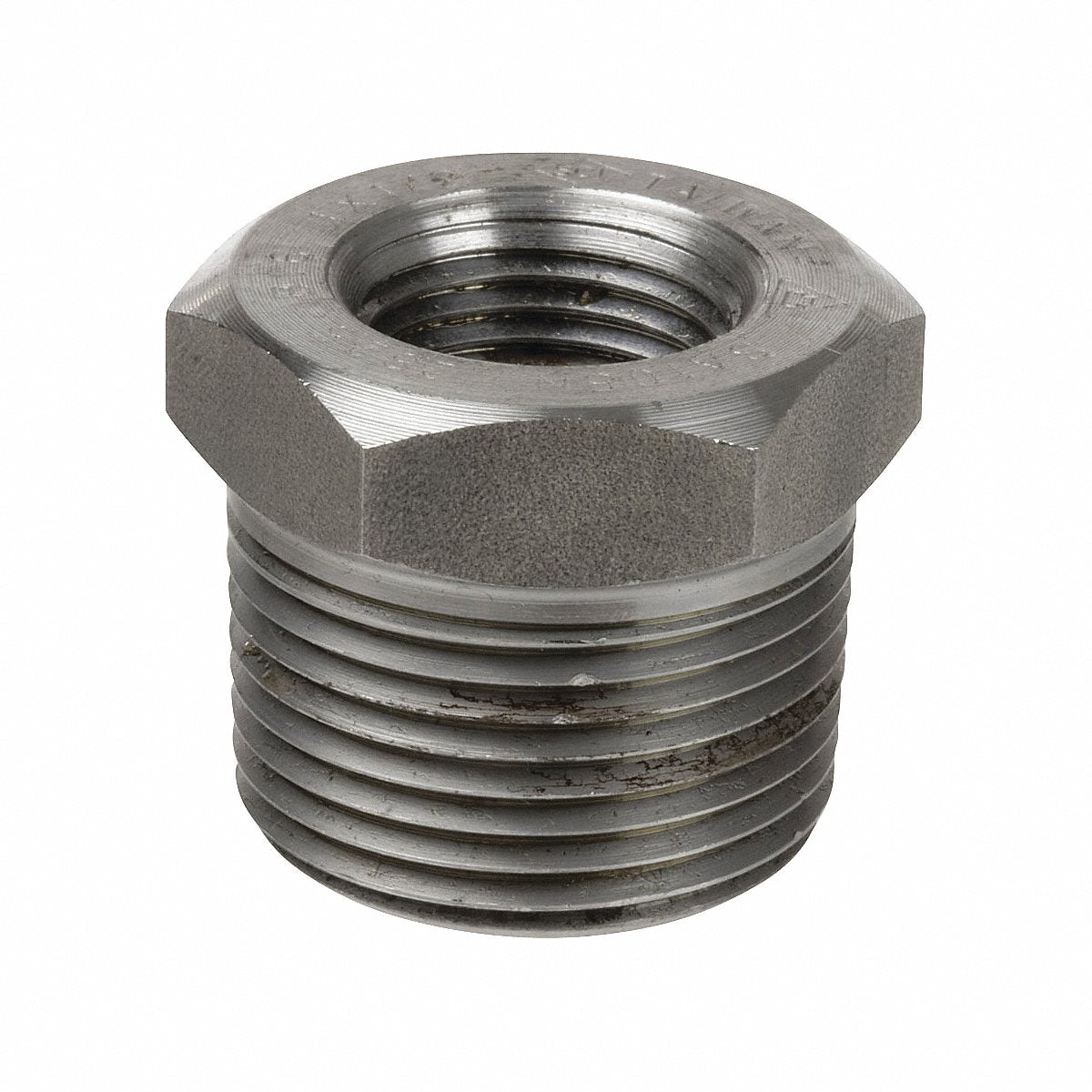 Plumbing Hex Reducing Bushing 316 Stainless Steel 1 1/4 x 3/4 (1RTU7)