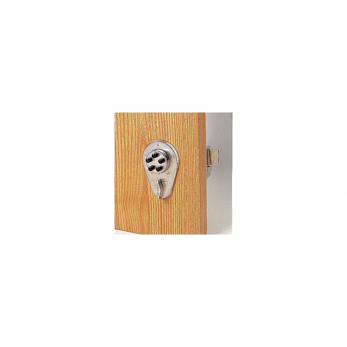 Simplex Deadlocking Spring Latch, Satin Brass (919-04)