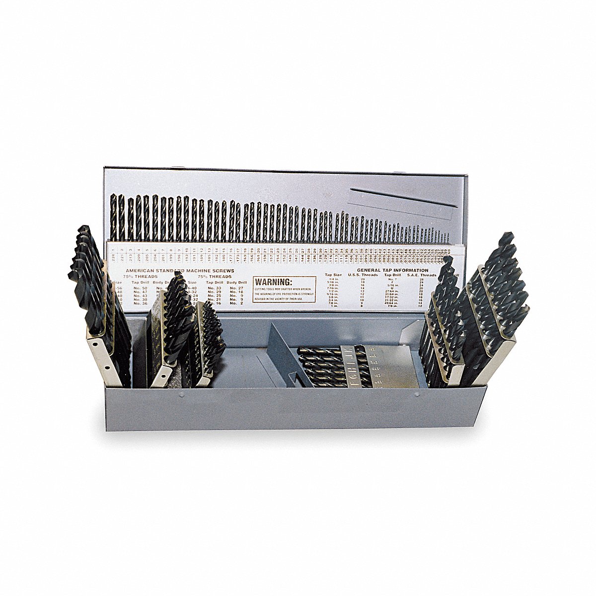 Chicago-Latrobe Jobber Drill Set, 115 Pc, Hss (45650)