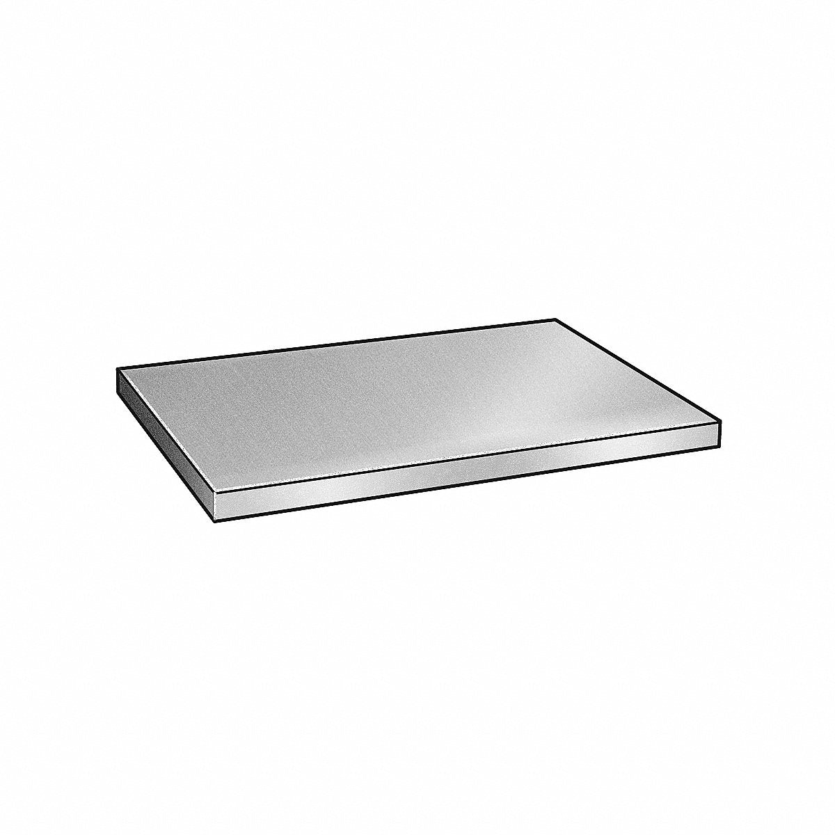 Carbon Steel Plate, 1/4 in Thick, 12 in x 12 in (HP.25X12-12)