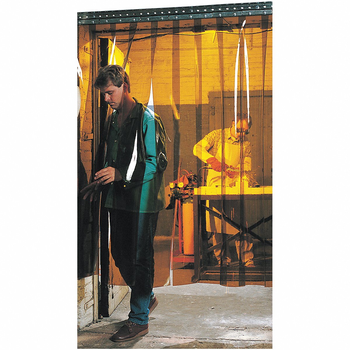 Steiner Welding Strip Curtain 6 ft H 8 ft W Amber (83421)