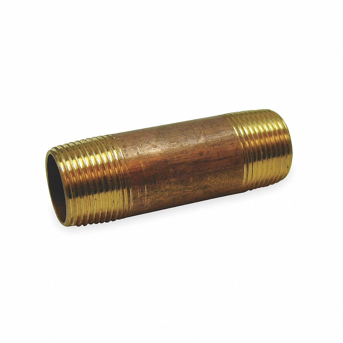 Nipple Red Brass 2 1/2 x 4 In Threaded (469-040)