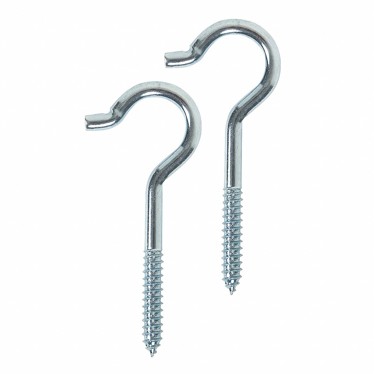 Ceiling Hook, Silver Steel, 3-1/4" Diameter, Screw-In, PK20 (1WBN5)