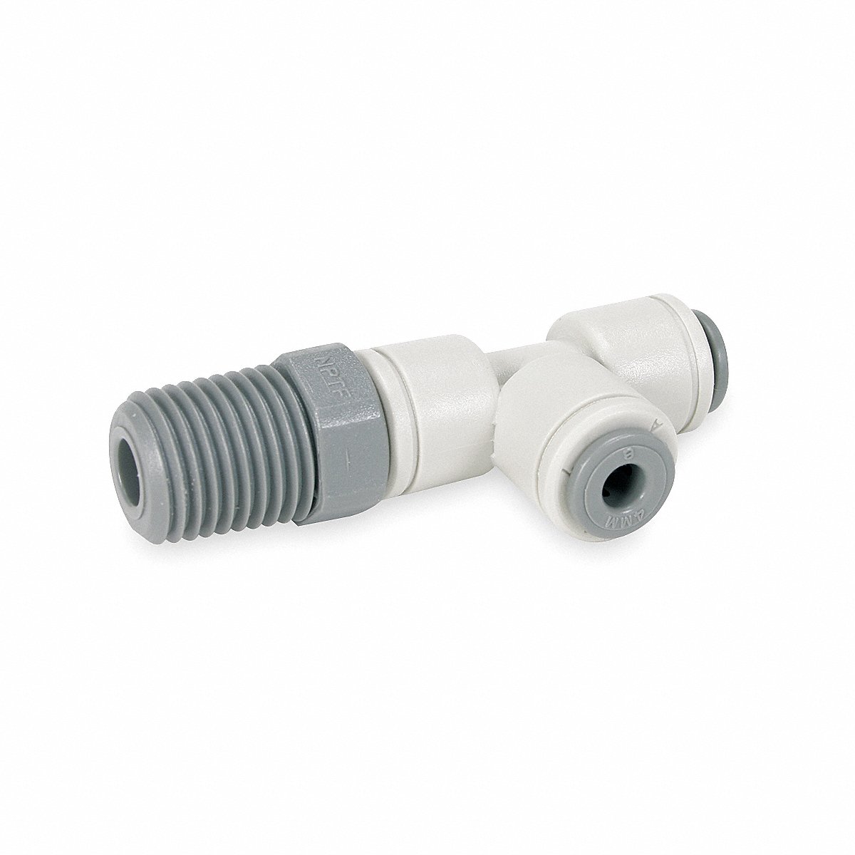 John Guest Swivel Run Tee, 1/4" Tube OD, Pack of 10 (PI110821S-PK10)