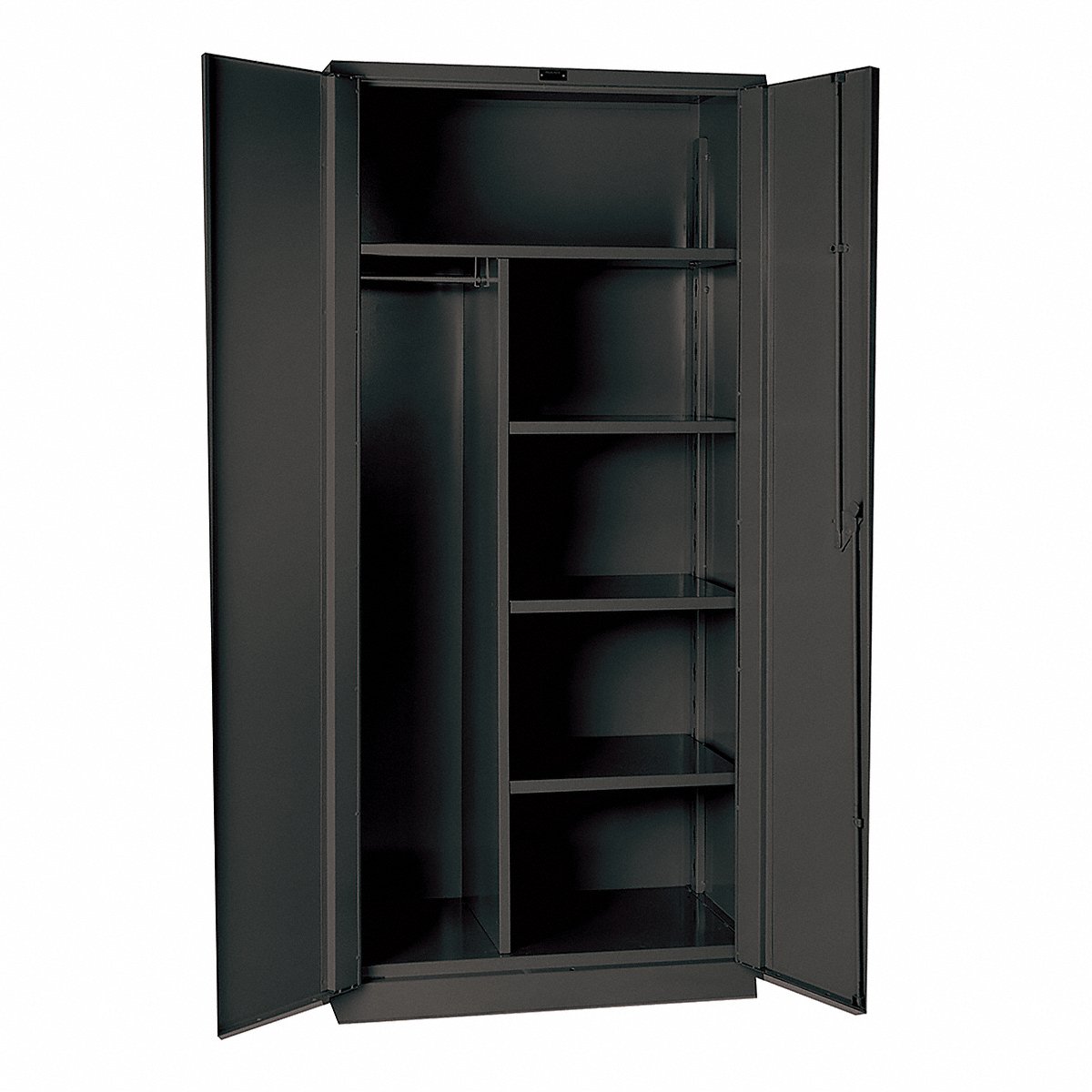 Hallowell Storage Cabinet 78 x 48 x 24 Charcoal 4 Shelves  (HW6CC8478-4CL)