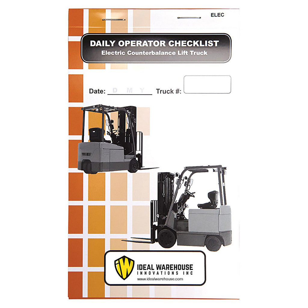 Ideal Warehouse Innovations Inc. 70-1076-CP Inspection Checklist: Electric Counterbalance
