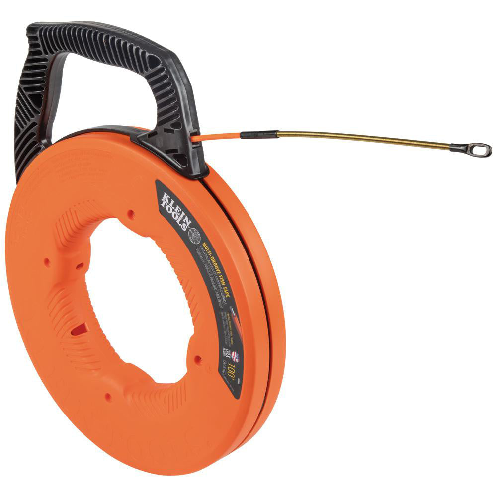 Klein Tools 56380 Fish Tape: 100' x 0.182" x 0.182", Fiberglass