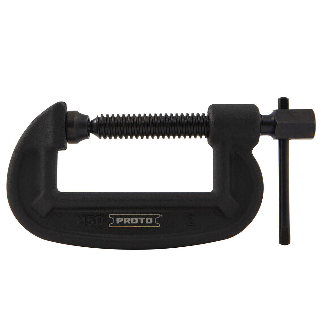 Proto J402A C-Clamp: 2" Max Opening, 2" Throat Depth, Steel