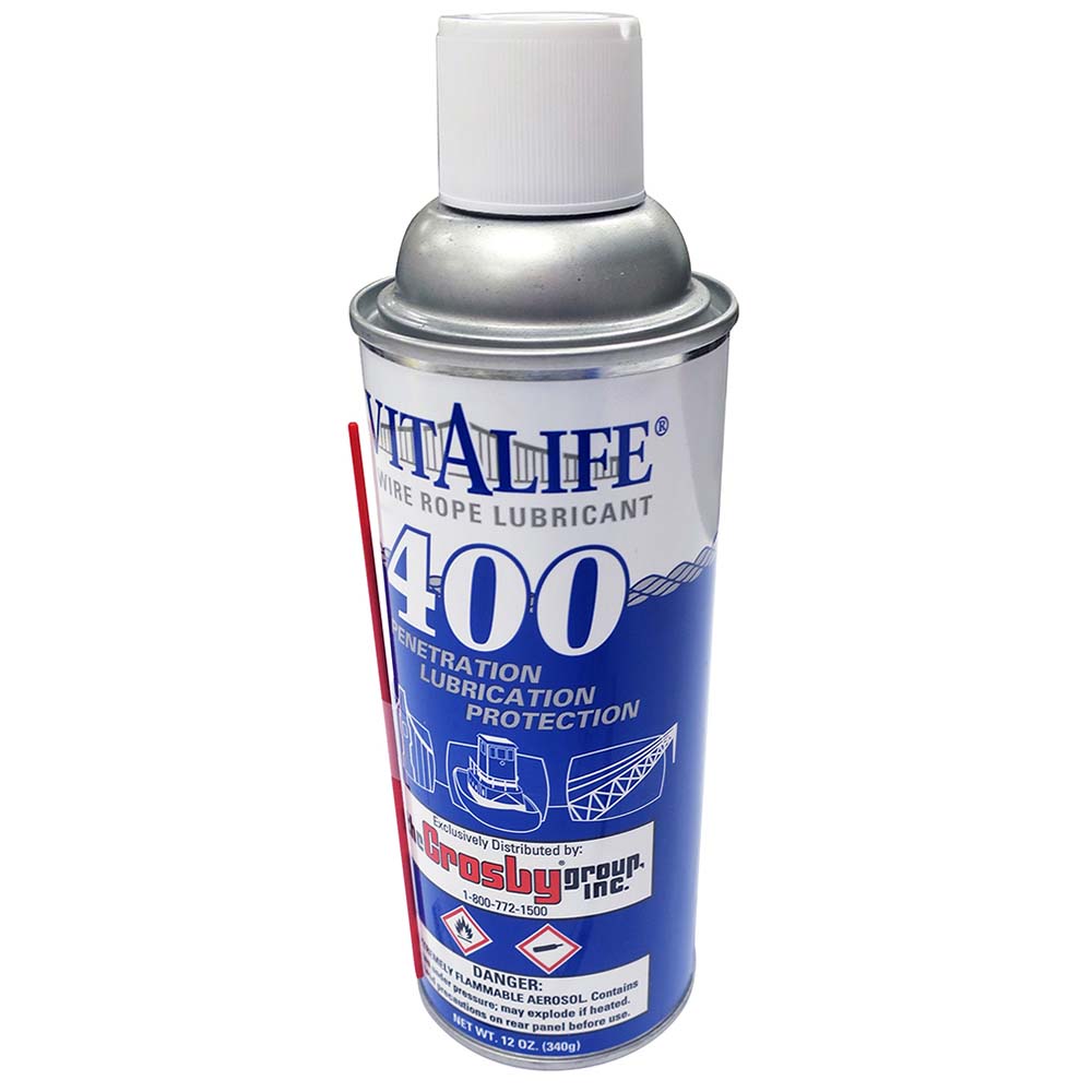 Crosby 1038946 Chain & Cable Lubricants; Container Size Range: Smaller than 16 oz; Food Grade: No; Container Type: Aerosol Can; Container Size (oz.): 12.000; UNSPSC Code: 15121500