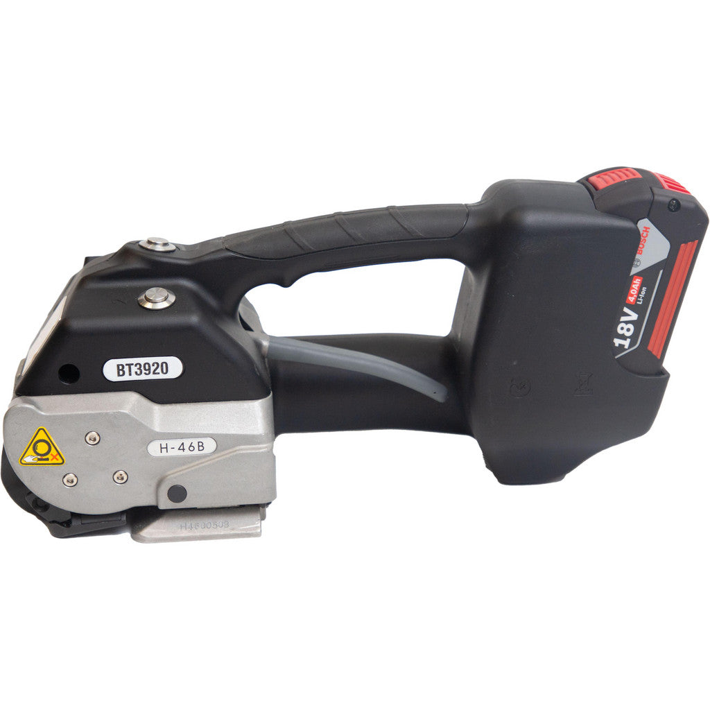 Pac Strapping BT3920 5/8-SET Strapping Power Tool. Tensions up to 880 LBS and seals strap with a friction weld. Comes with 2 batteries and charger
