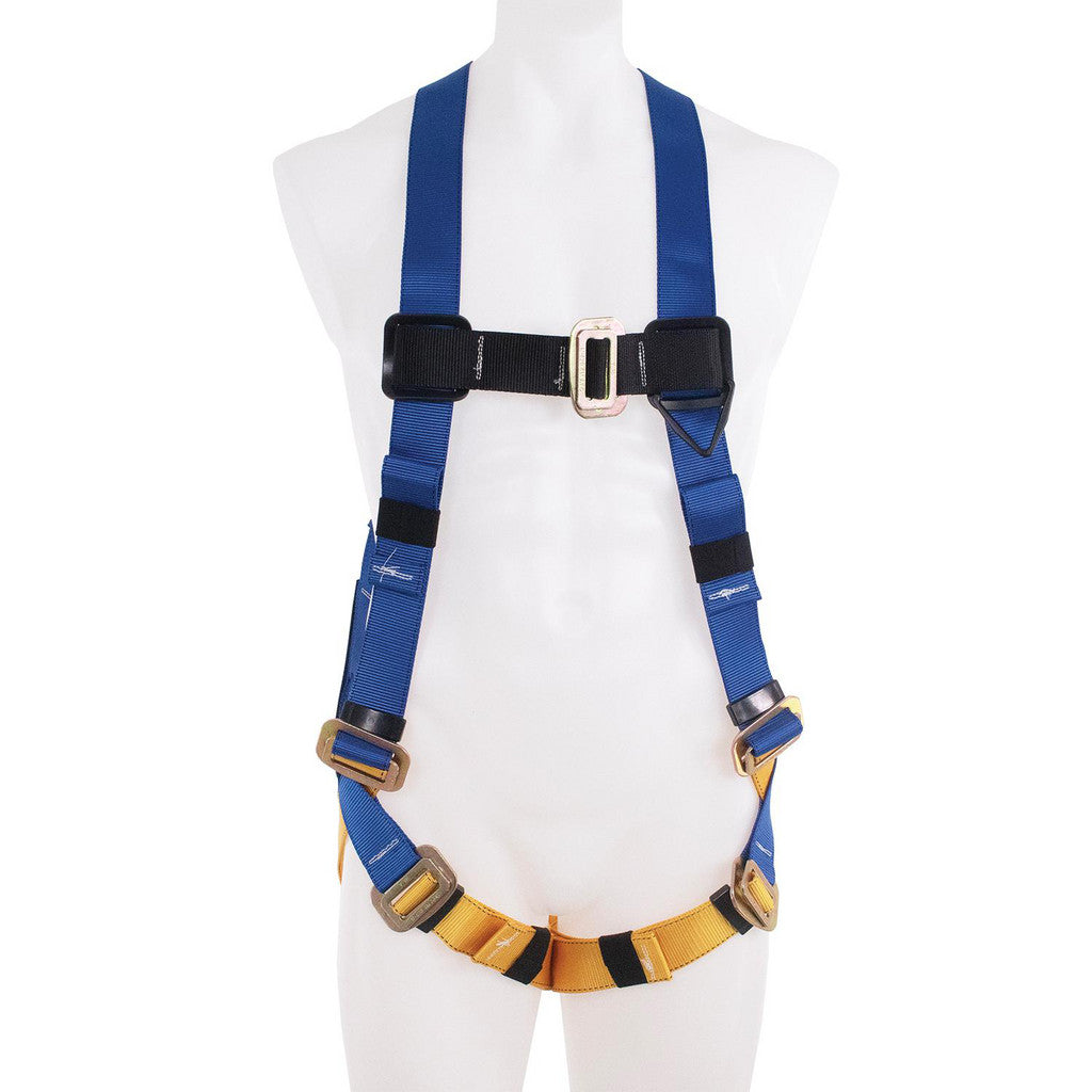 Werner H411002 Fall Protection Harnesses: 310 Lb, Single D-Ring Style, Size Small, For General Industry, Back