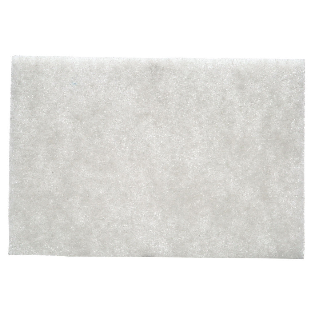3M 7000045995 Hand Sanding Pad: Non-Woven, Non-Abrasive Nepheline Syenite, Super Fine Grade, White