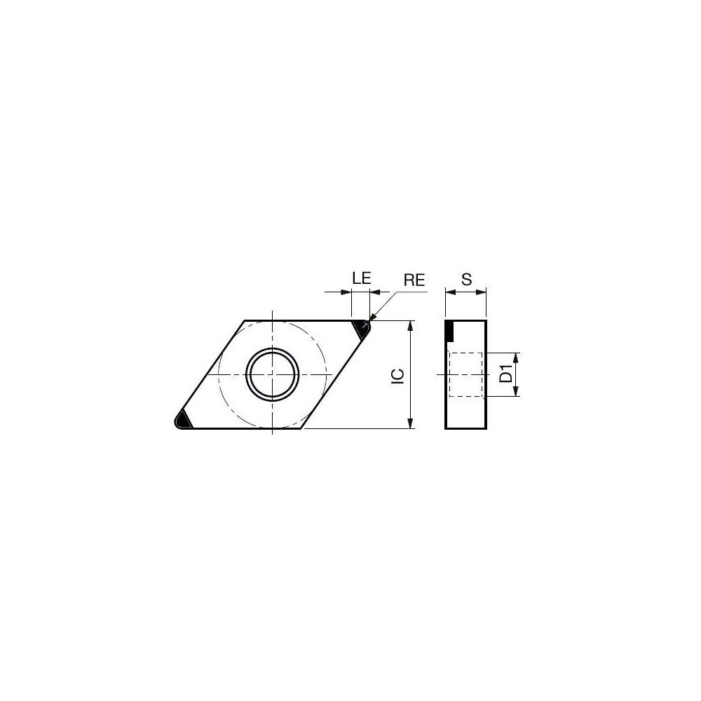Tungaloy 6749437 Turning Insert: 2QP-DNGA432-WJ BXA20, PCBN