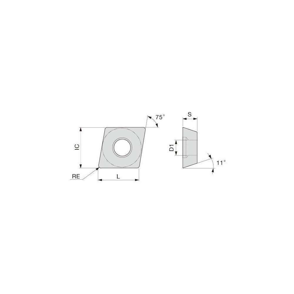 Tungaloy 6837459 Turning Insert: EPGT4.51.80.5JS SH730, Solid Carbide (Pack of 10)