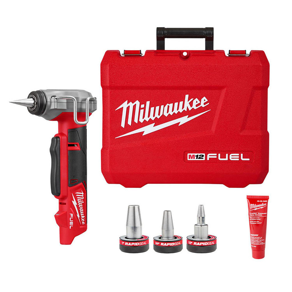 Milwaukee Tool 2532-20 M12 FUEL ProPEX Expander with 1/2"-1" RAPID SEAL ProPEX Expander Heads
