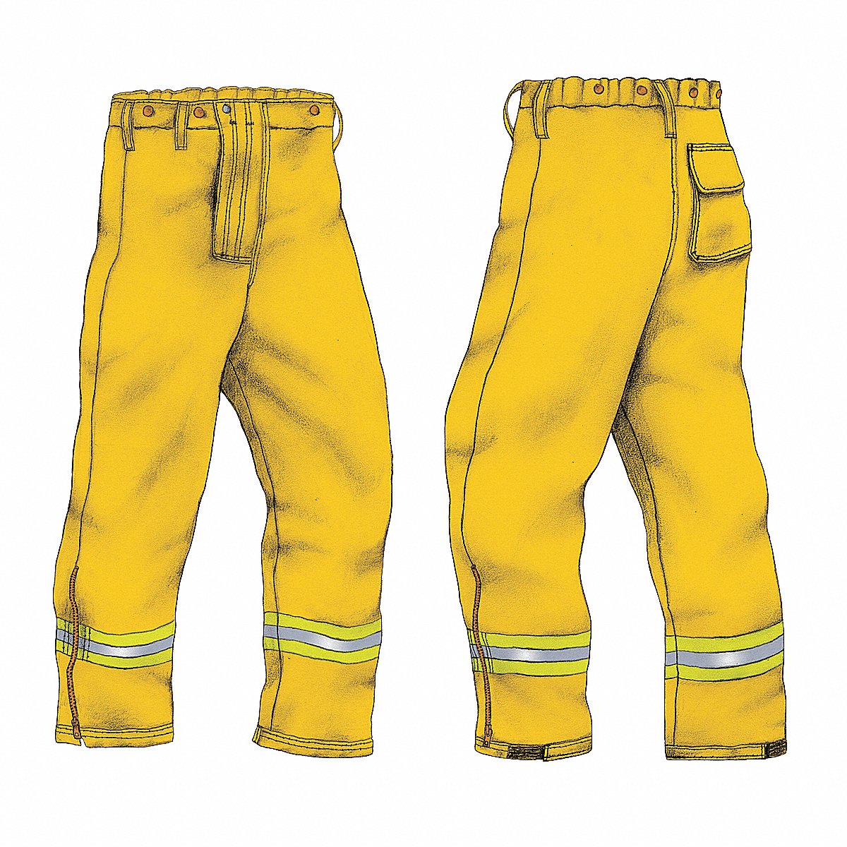 Veridian Wildland Trouser, Nomex, Yellow, M (TWLD-D29-000-41-YYY - M)