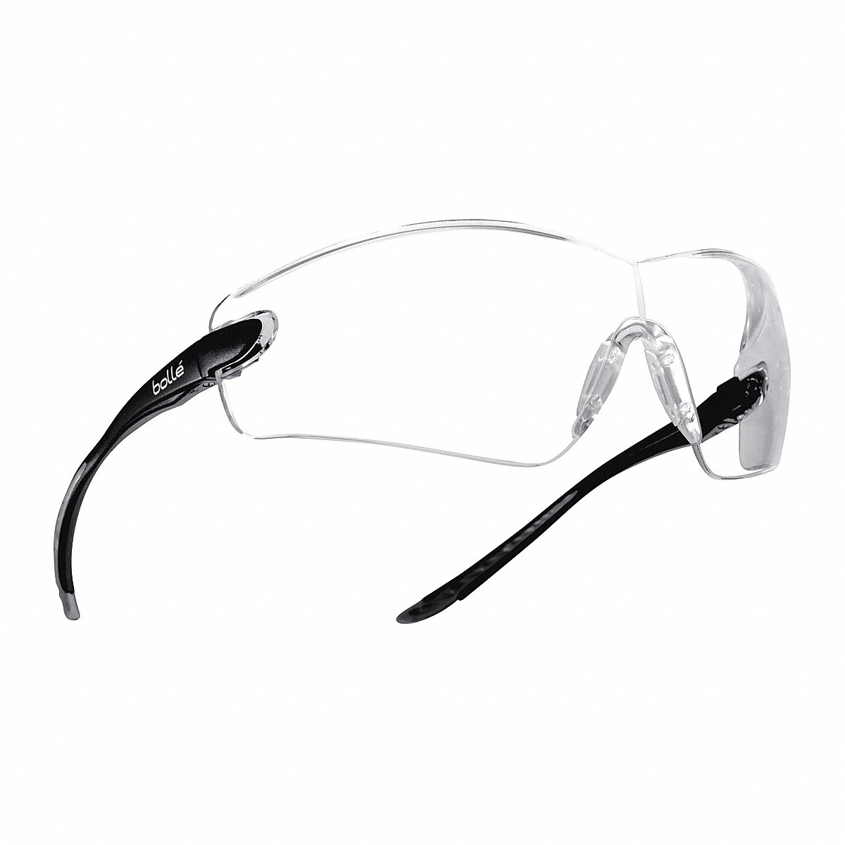 Bolle Safety Safetyglasses, Clear, Platinum, Black/Gray (40037)