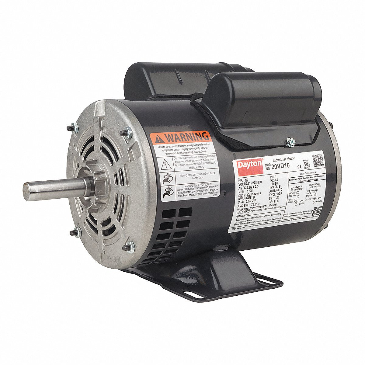 Dayton Generalpurposemotor, 3/4Hp, 1725Rpm, 56 (119156.00)