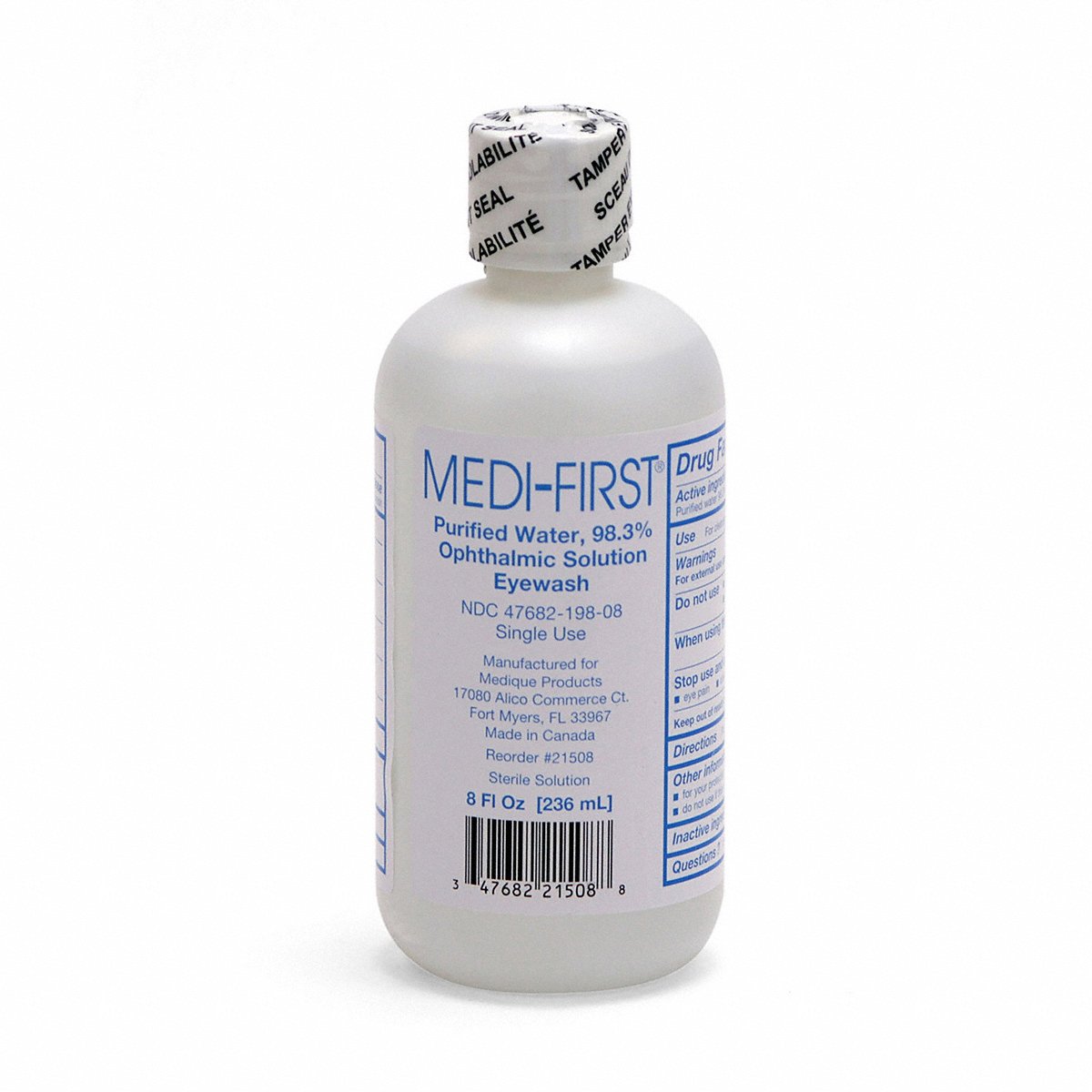 Medique Eyewash, 8 Oz, Purified Water (21508)