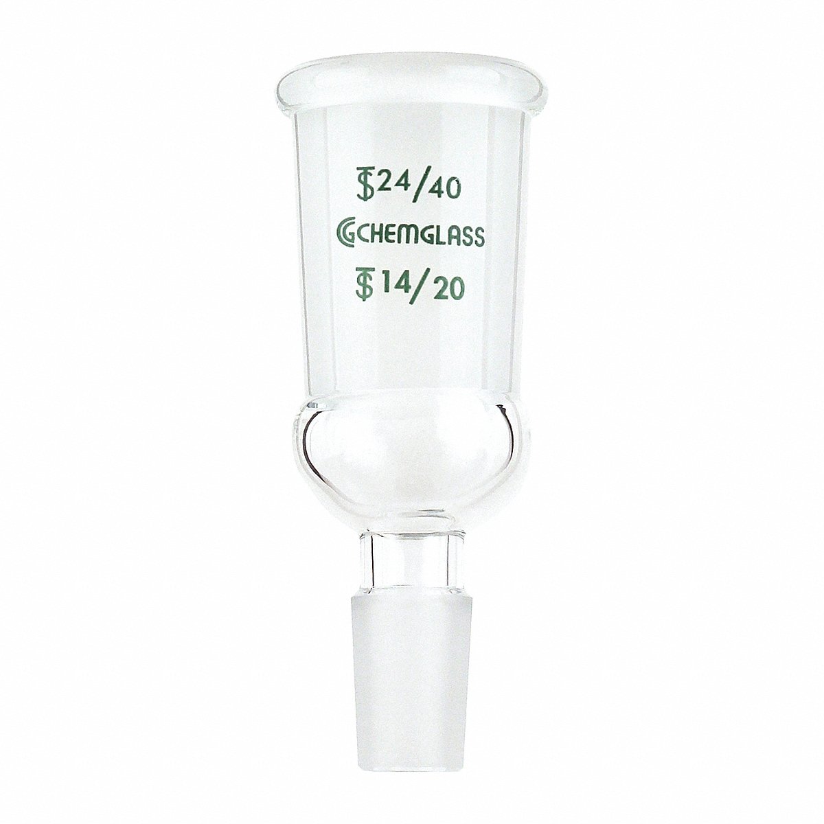 Chemglass Adapter 85 mm L 14/20 24/40 Clear (CG-1002-31)
