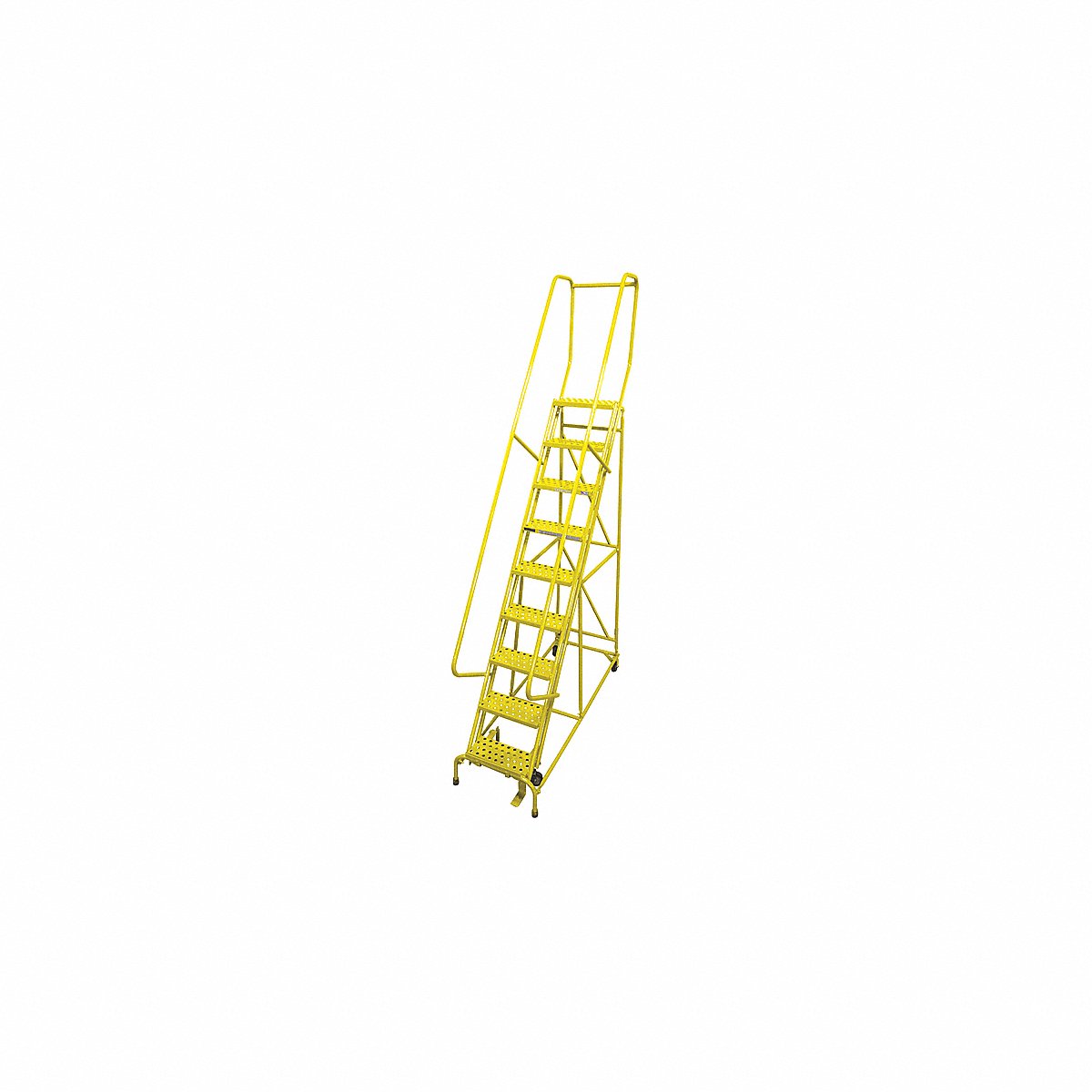 Cotterman Rolling Ladder Steel 120 In. H. Yellow (1009R1824A6E10B4C2P6)