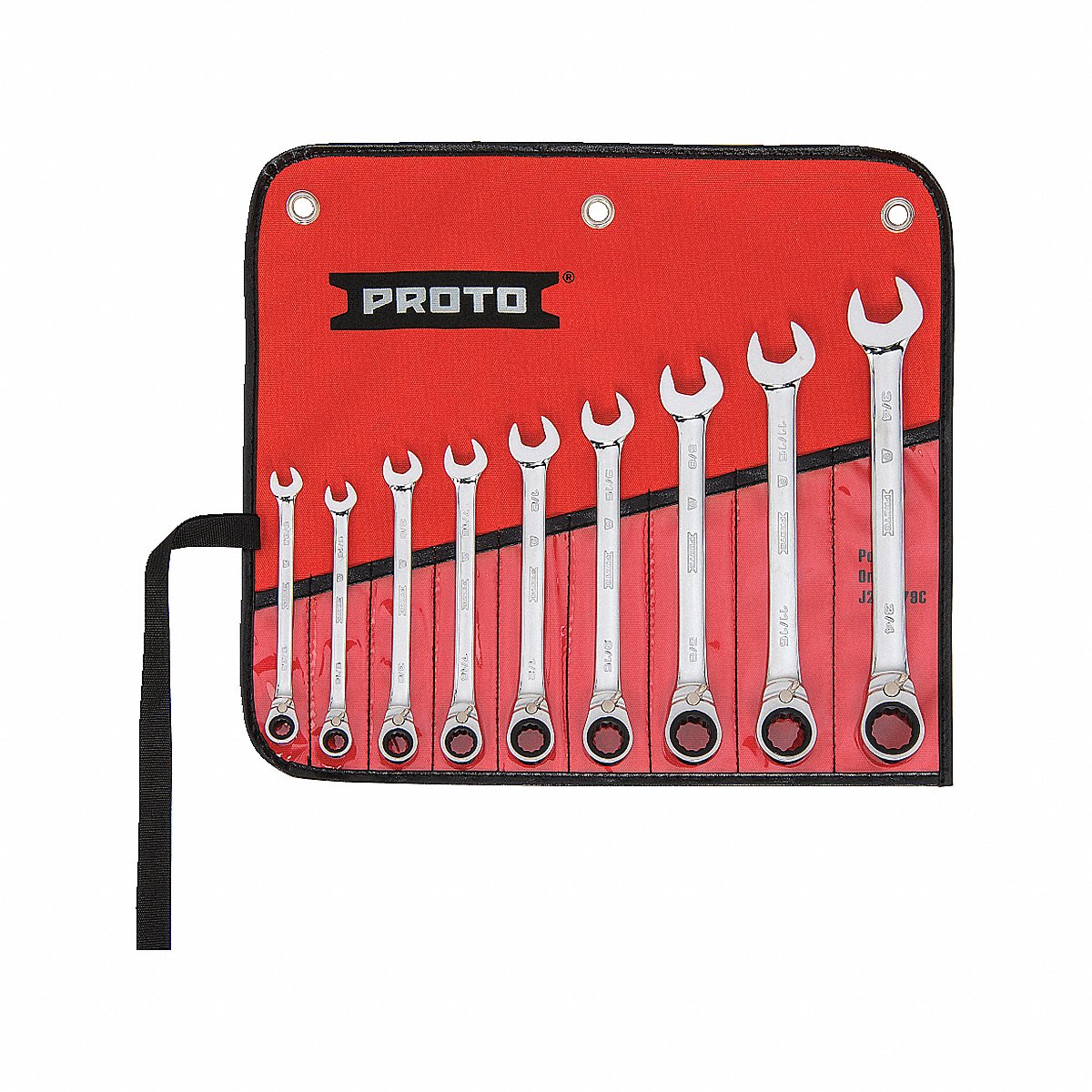 Proto Combo Wrench St, Steel, Polish, Stnrd, Ofst (JSCVT-9S)