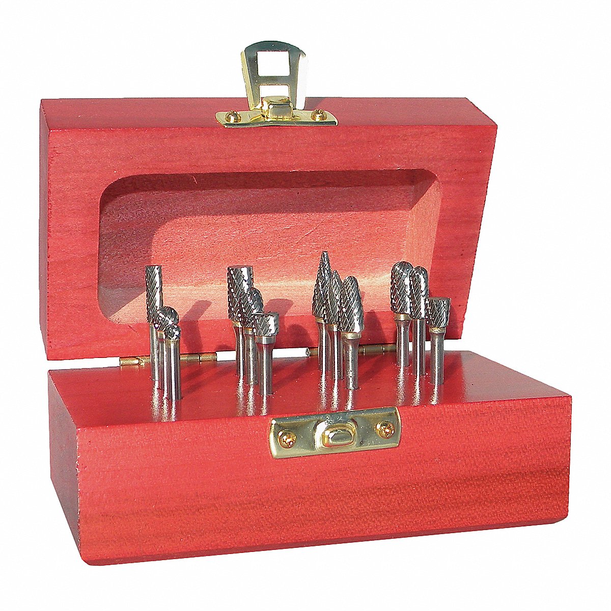 Gws Tool Holdings LLC Carbide Bur Set, Double Cut, 1/4", 12Pc, 4" (310-120022)