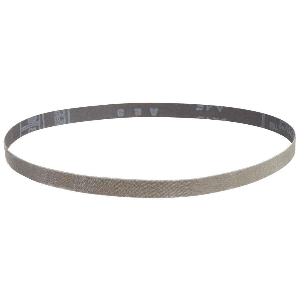 3M 7010309432 Abrasive Belt: 3/4" Wide, 18" OAL, 120 Grit, Aluminum Oxide