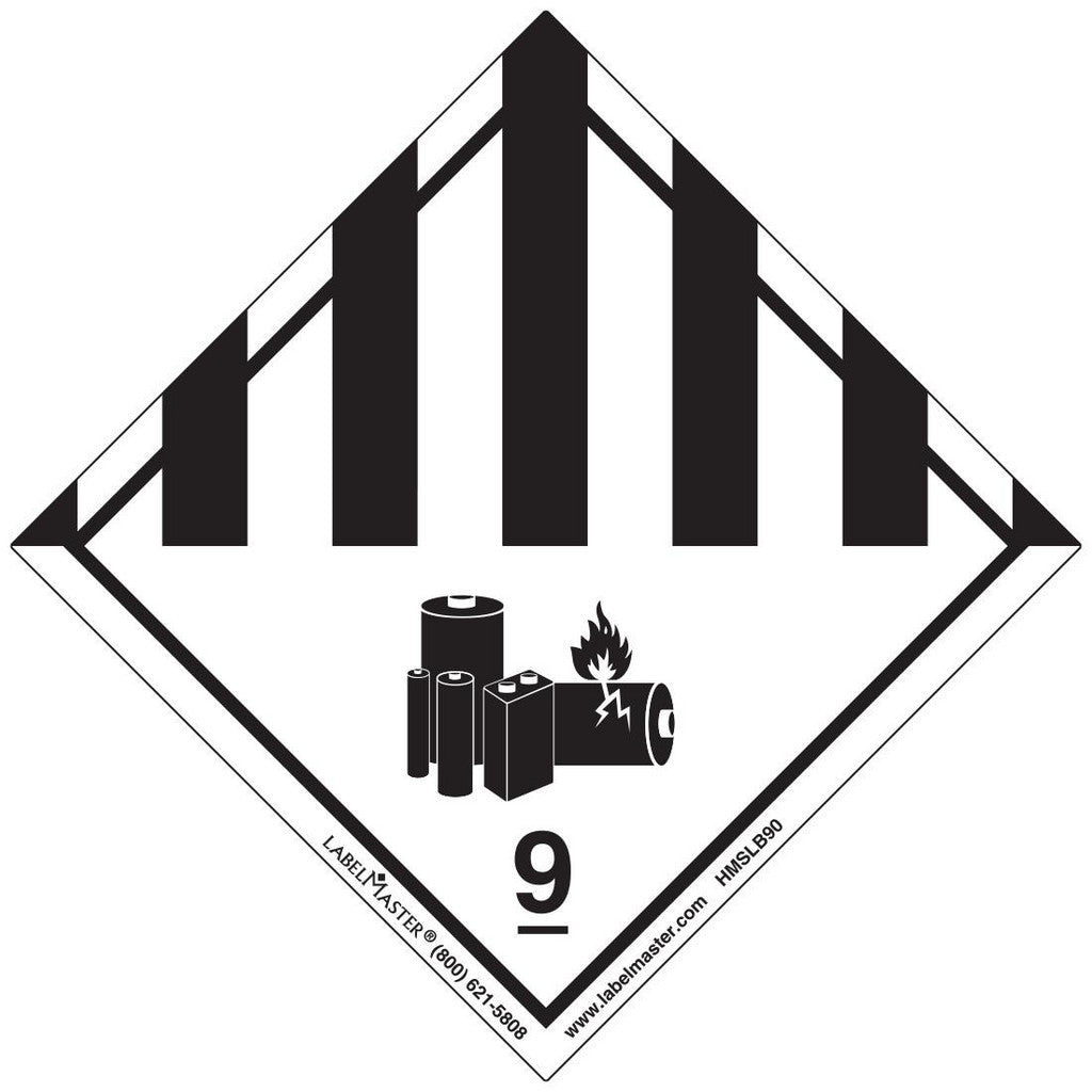 Labelmaster HMSLB90 Shipping & DOT Labels; Message Type: Hazardous Materials; Legend: Misc Dangerous Goods; Height (Inch): 6; Width (Inch): 4; Material: PVCF