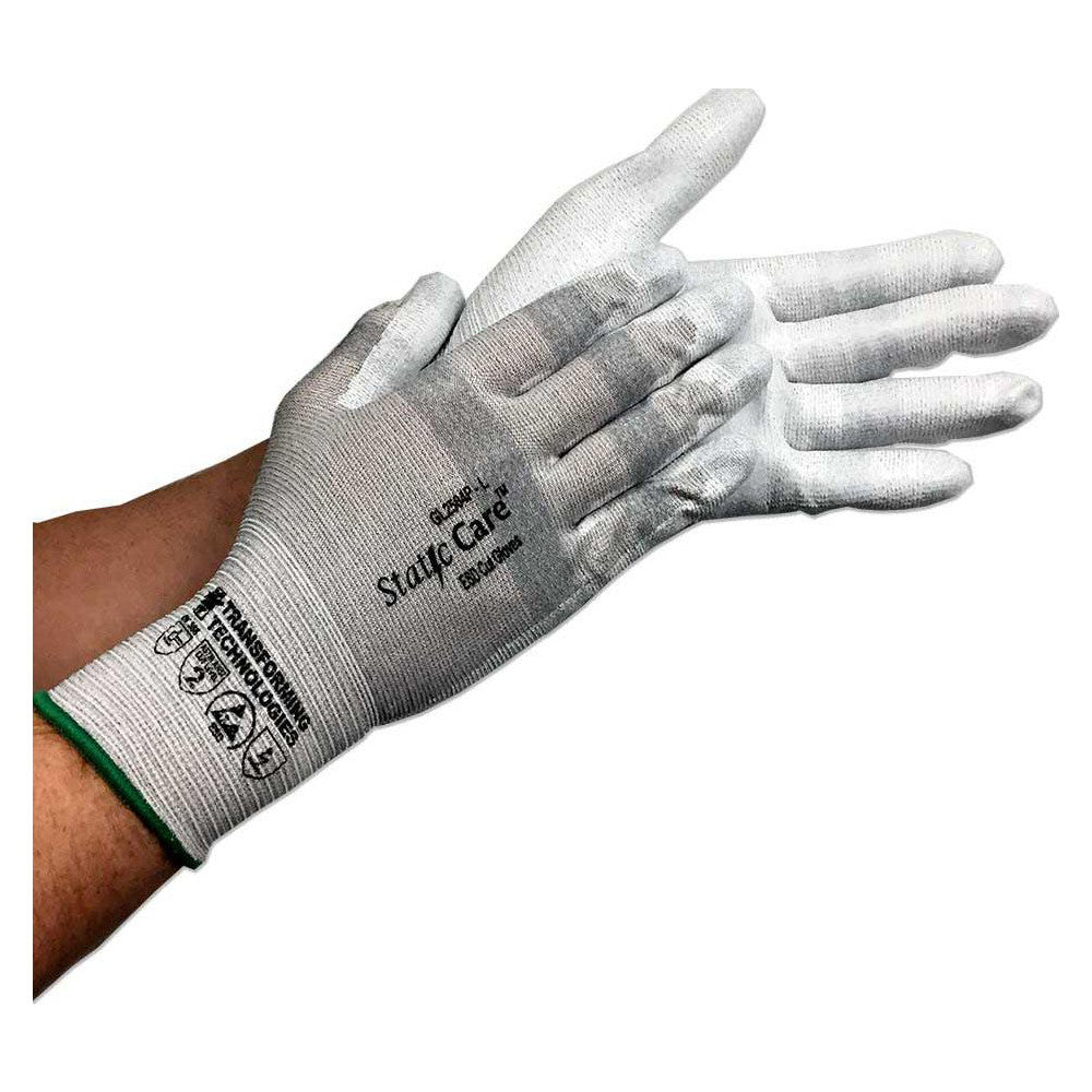 Transforming Technologies GL2502P Electrical Protection Gloves & Leather Protectors; Color: White; Hand: Pair; High Visibility: No; Static Dissipative: Yes; FDA Approved: No; UNSPSC Code: 46181504 (Pack of 12)