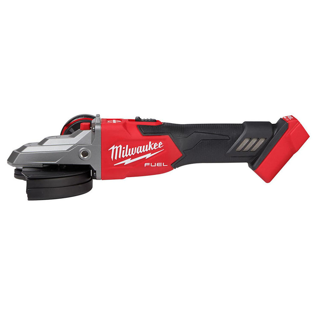 Milwaukee Tool 2887-20 M18 FUEL 5" Flathead Braking Grinder, Slide Switch Lock-On (Bare Tool)