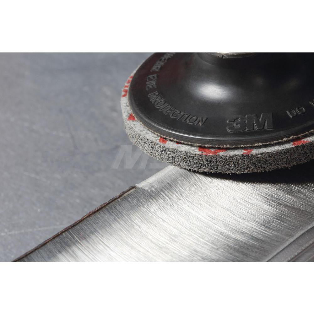3M 7100105529 Deburring Wheel: 3" Dia, 1/4" Face Width, 1/4" Hole, 8 Density, Ceramic (Pack of 40)