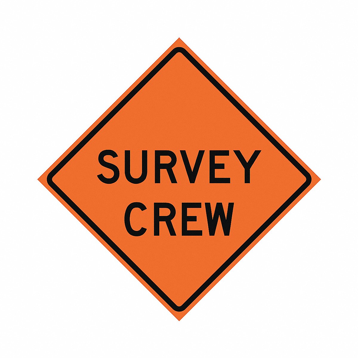 Eastern Metal Signs And Safety Survey Crew Traffic Sign, 36" X 36", 36" (669-C/36-EMO-SA)