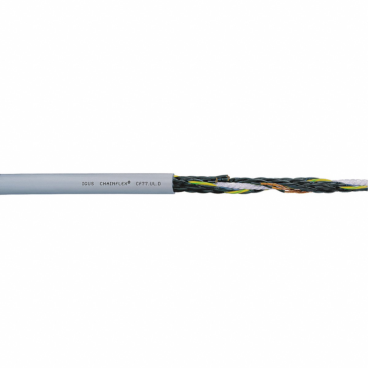 Chainflex Control Cable 18 AWG Gray PUR 1000 V (CF77-UL-07-20-1)
