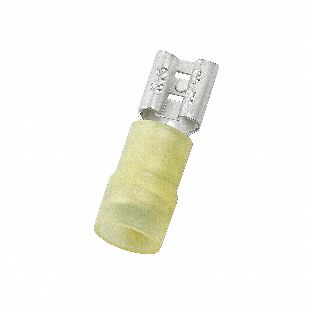 Grainger Female 12 to 10 AWG 0.187 in Nylon Yelw PK50 (24C855)