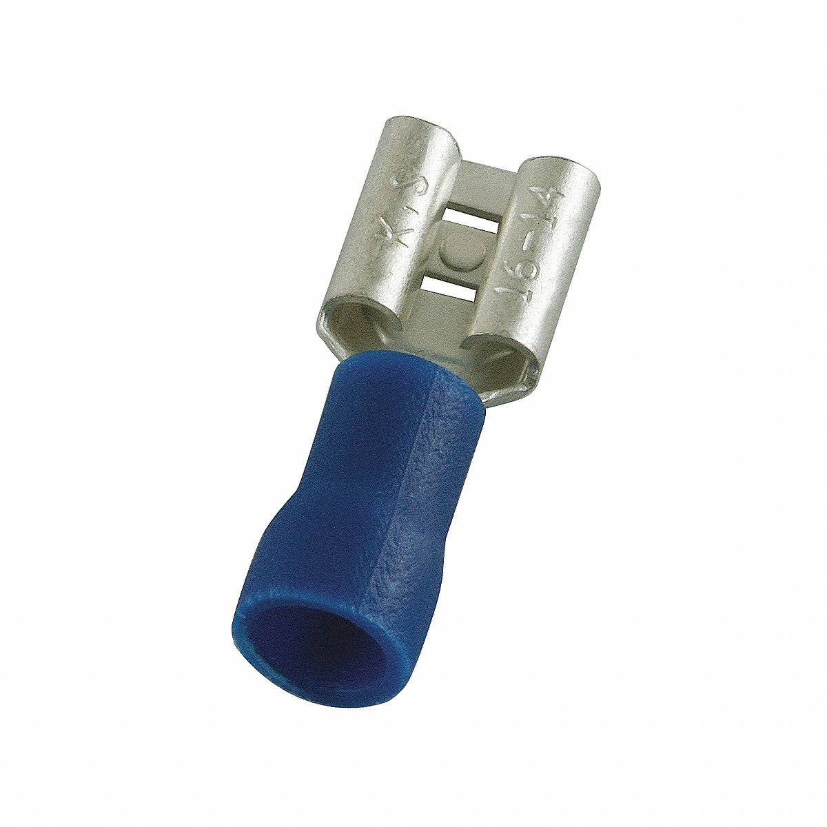 Grainger Female 16 to 14 AWG 0.11 in PVC Blue PK100 (24C902)