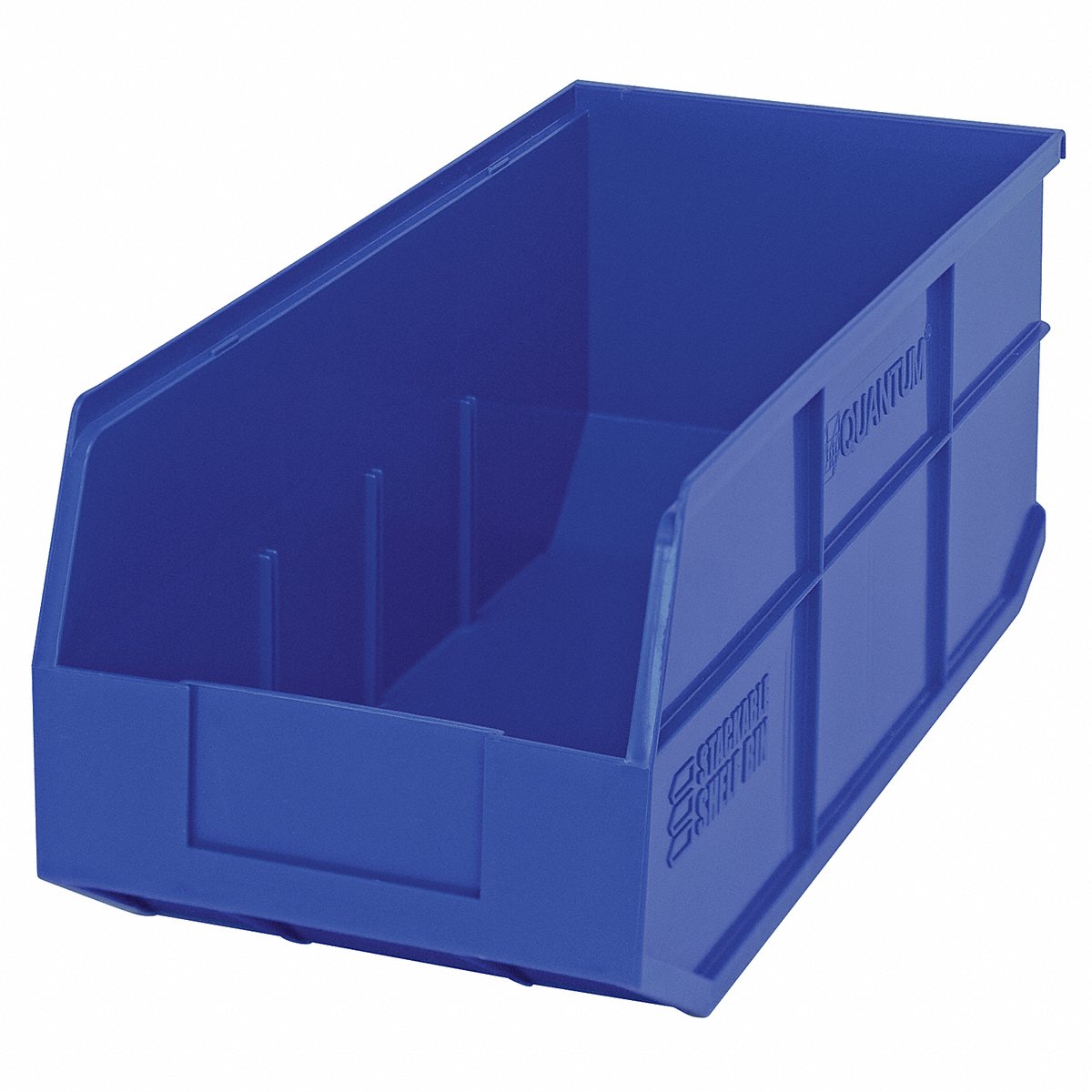 Quantum Storage Systems Shelf Bin, Blue, Polypropylene, 7 In, 7 in (SSB463BL)