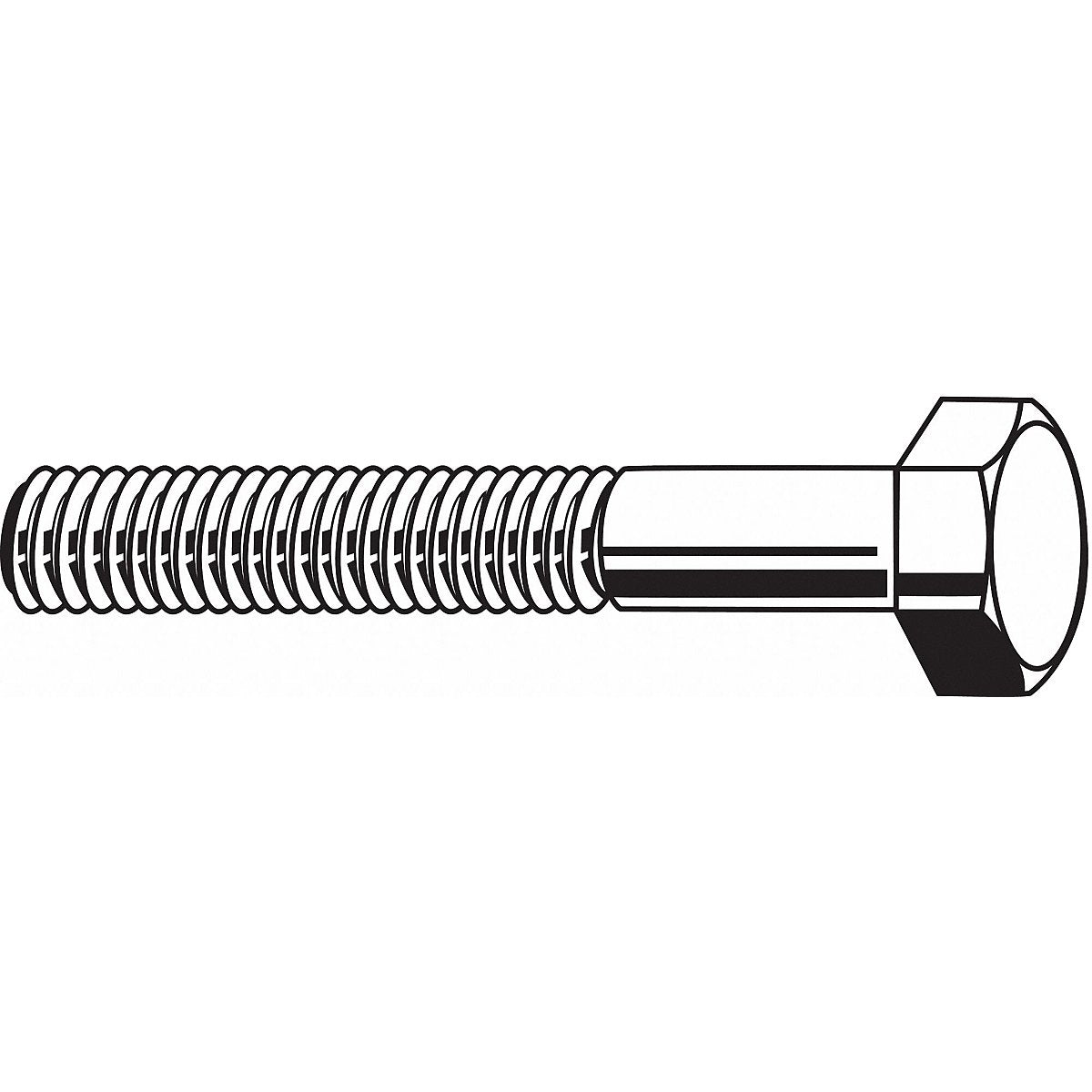 Global Sourcing-fasteners Hex Head Cap Screw Steel 1.75 in 5/16-18 PK50 (N01000.031.0175)