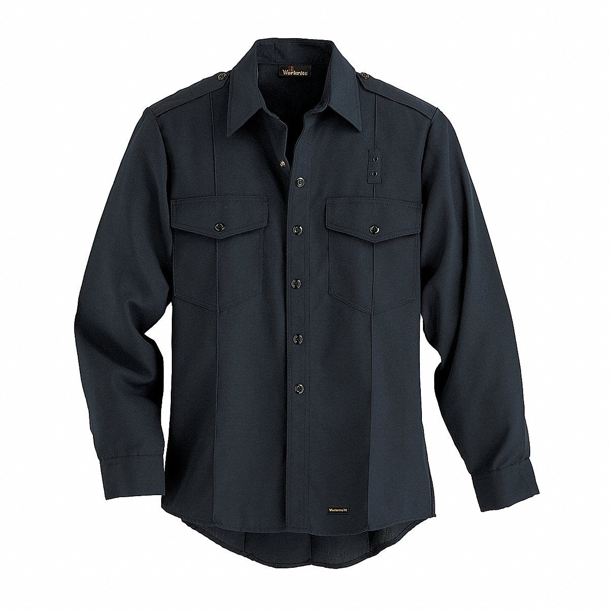 Workrite FR Regular Sleeve Shirt Navy 44 0 R Snaps (FSC0NV 44 0R)