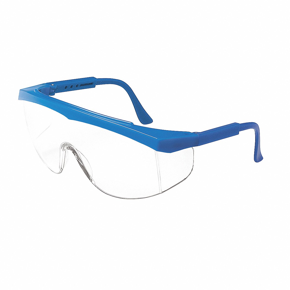 Mcr Safety Safetyglasses, Clear, Scratchresistant, Blu (SS120) Pack of 12