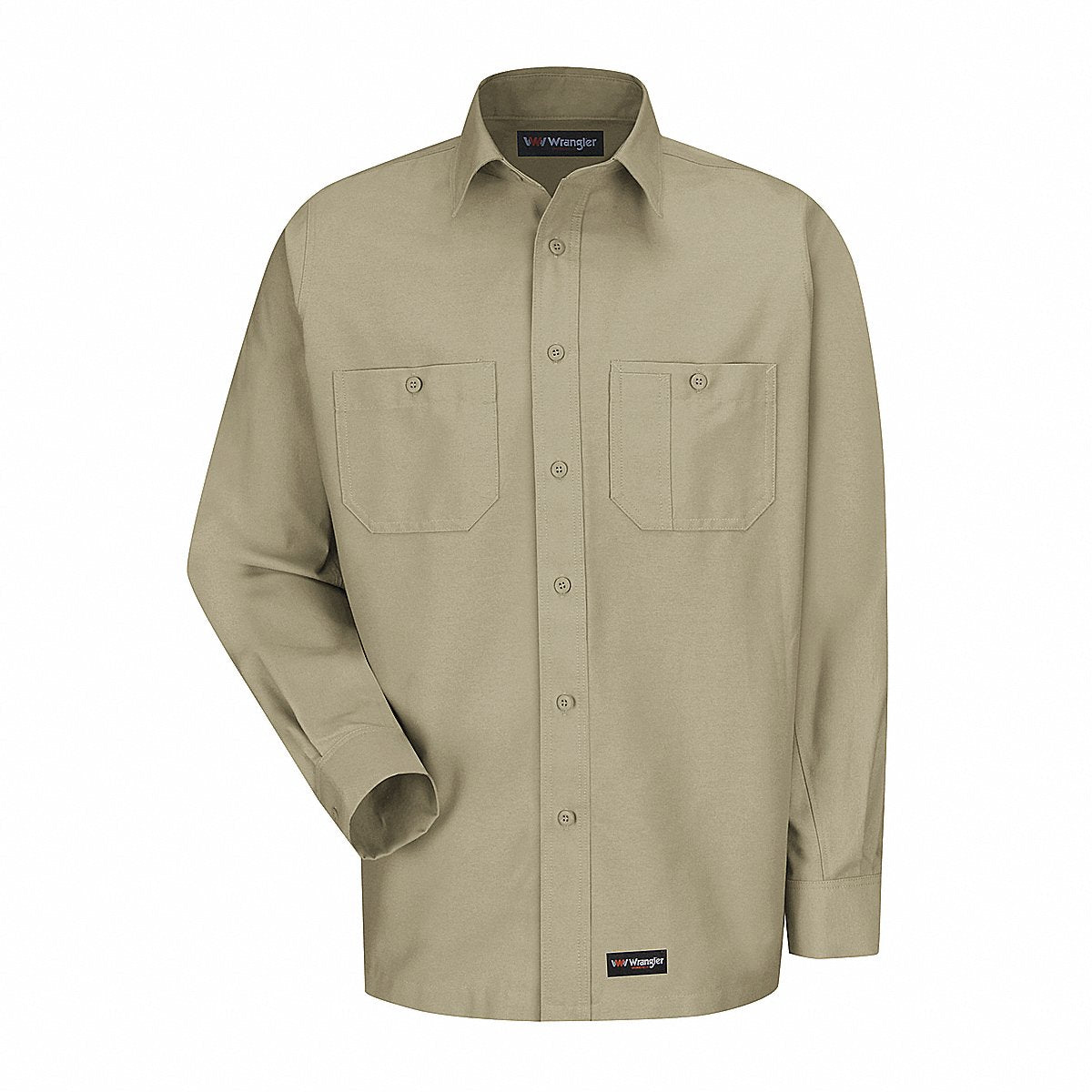 Dickies Long Sleeve Shirt Khaki Polyester/Cotton (WS10KH RG L)