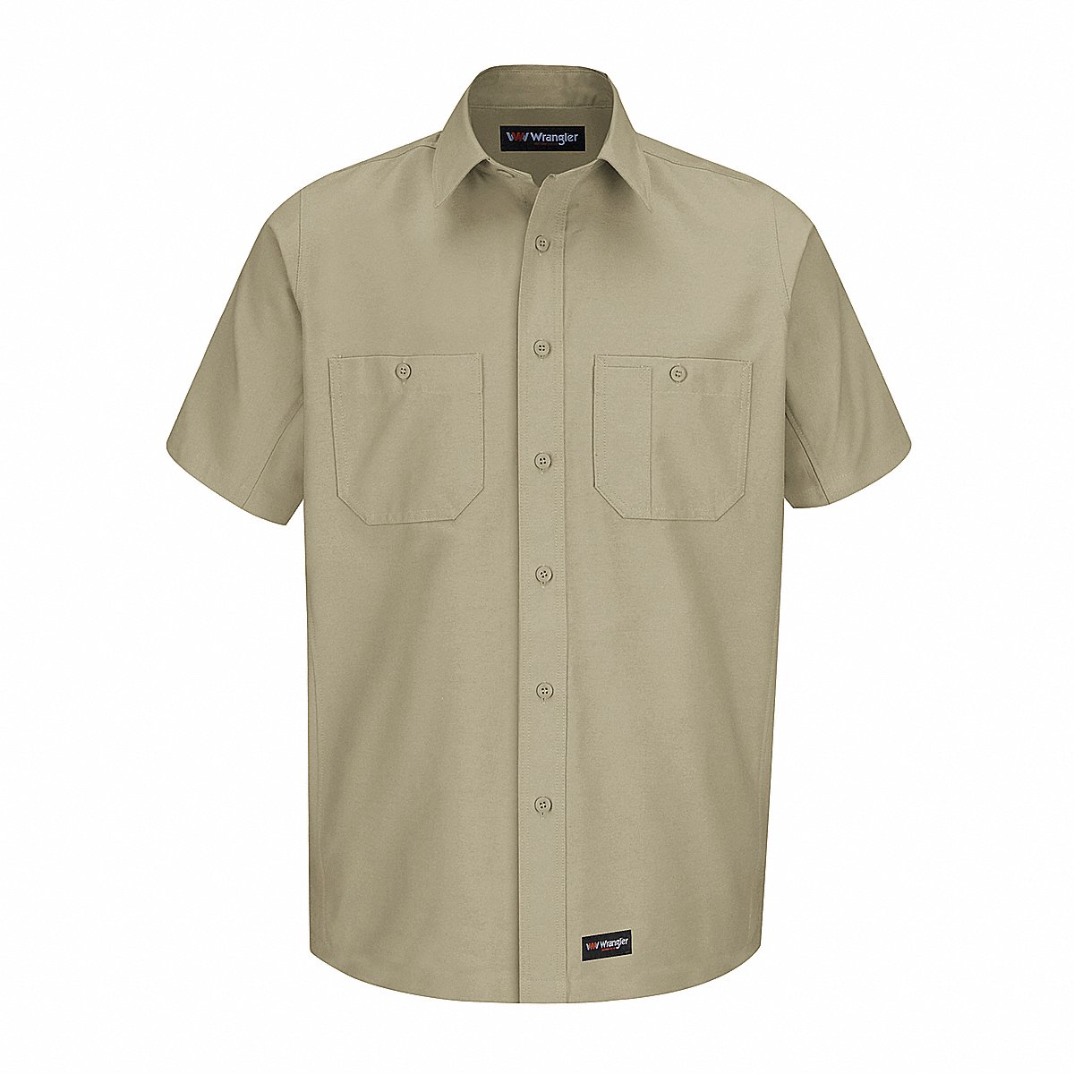 Dickies Short Sleeve Shirt Khaki Poly/Cotton M (WS20KH Stainless Steel M)
