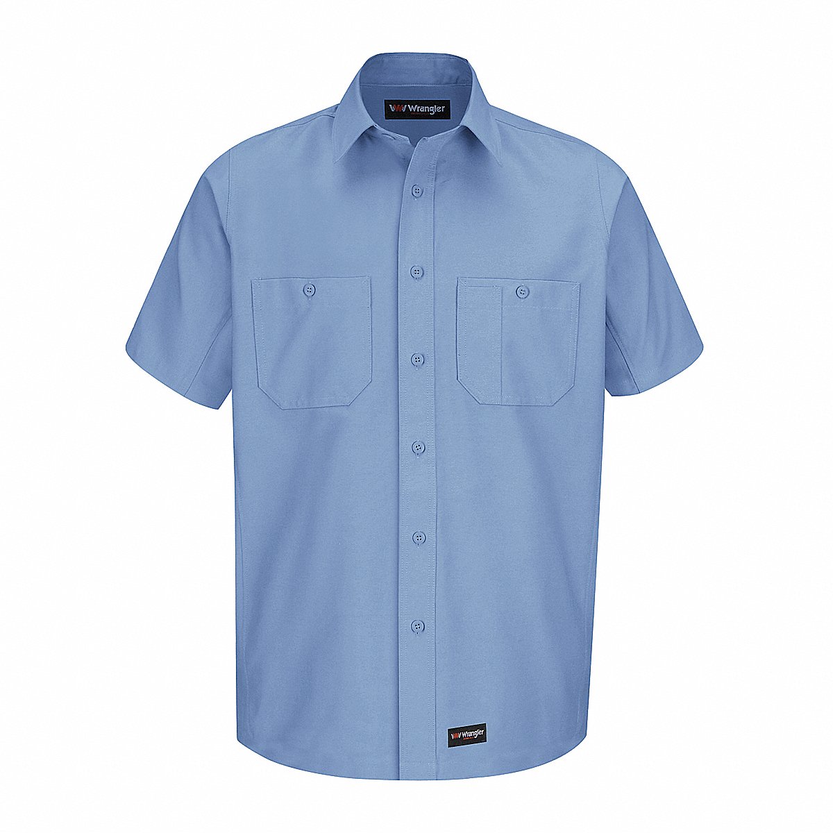 Dickies Short Sleeve Shirt Lt Blu Poly/Cttn 2 x L (WS20LB Stainless Steel XXL)