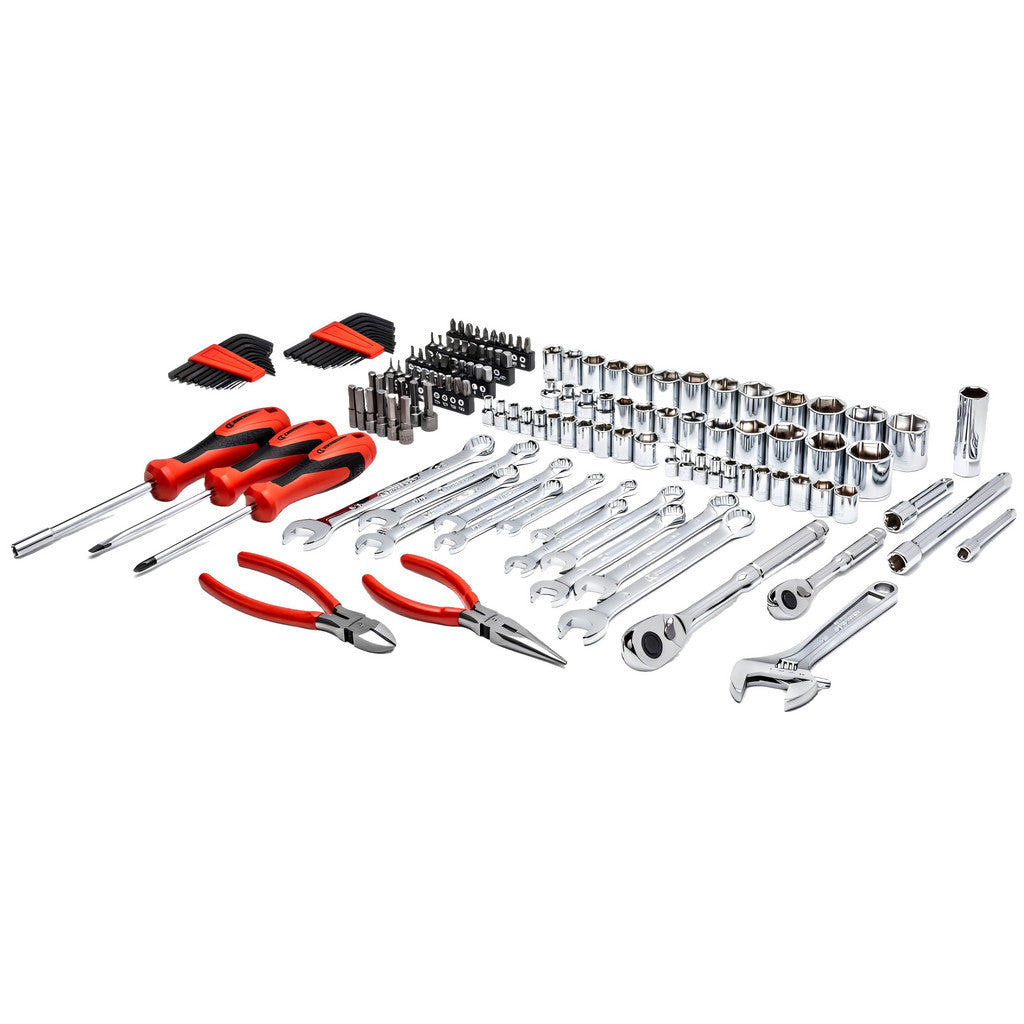 Crescent CTK150 150 Pc, 1/4" & 3/8" Drive, 6-Point, SAE & Metric Professional Tool Set