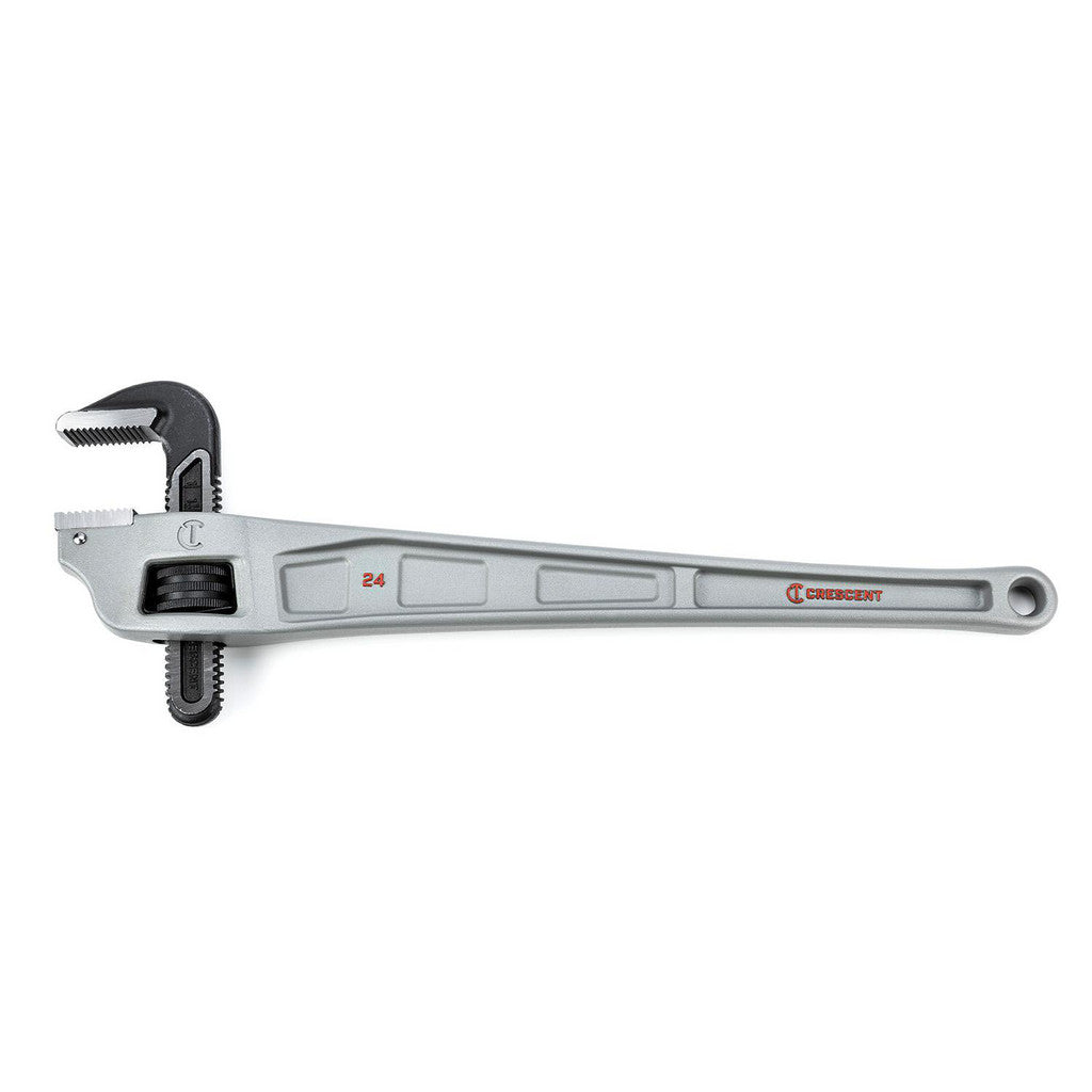 Crescent CAPW24F Offset Pipe Wrench: 3" Max, 24" OAL, Aluminum
